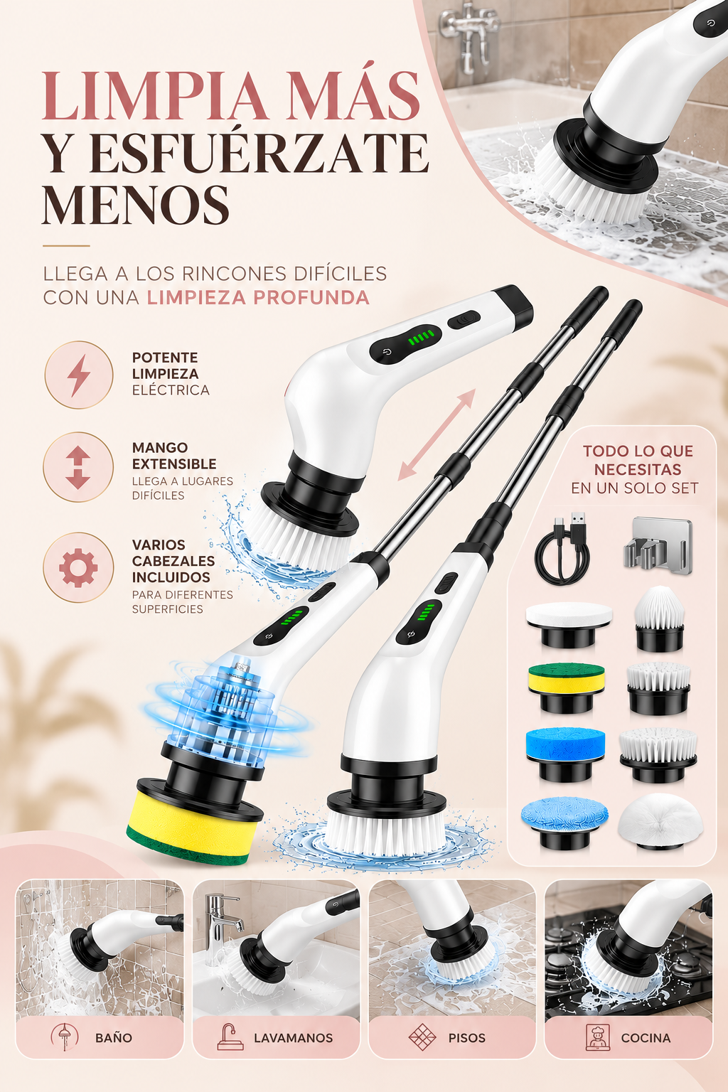 GiraMax | Cepillo Eléctrico de Limpieza