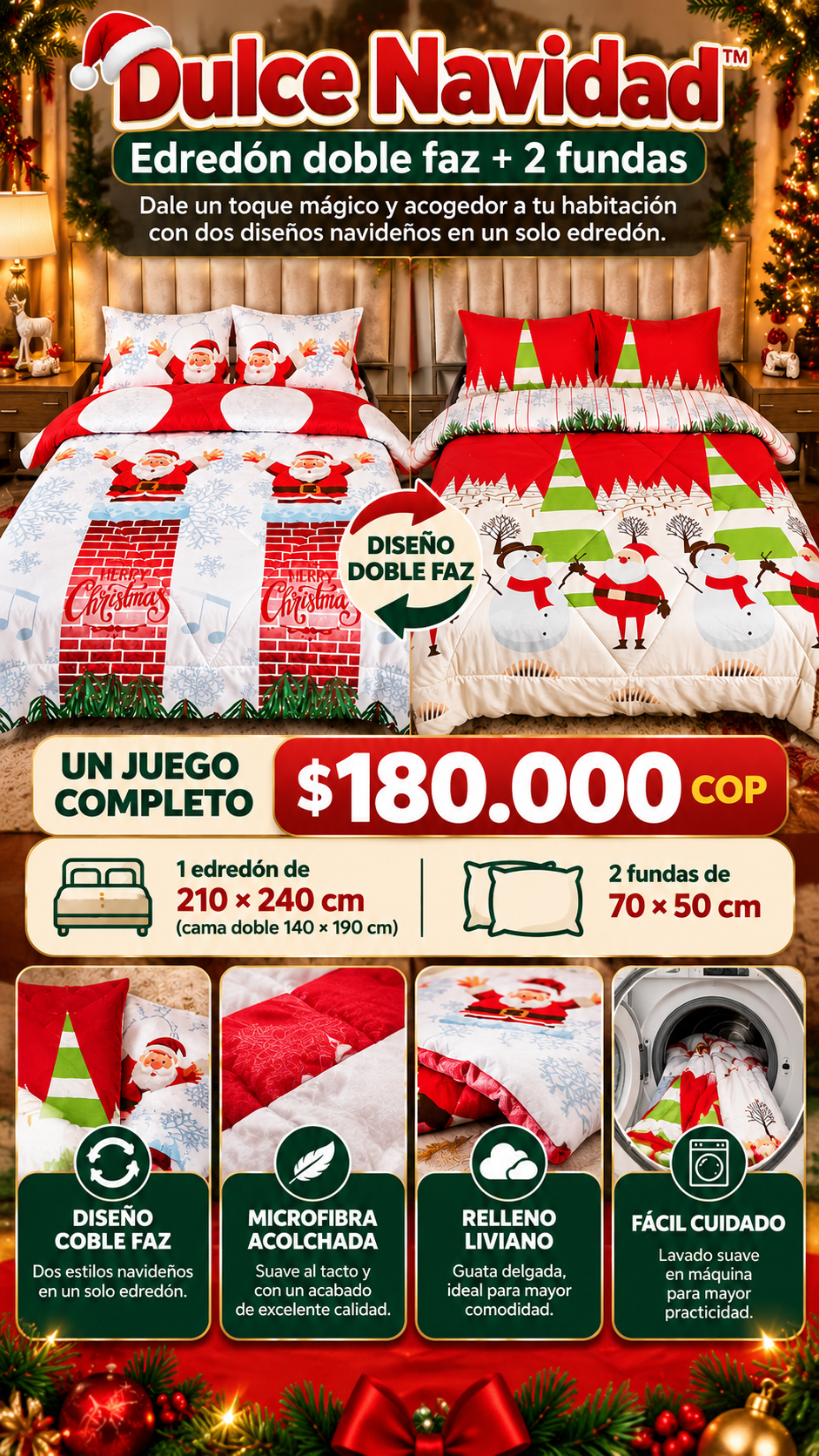 Dulce Navidad™ | Edredón Navideño